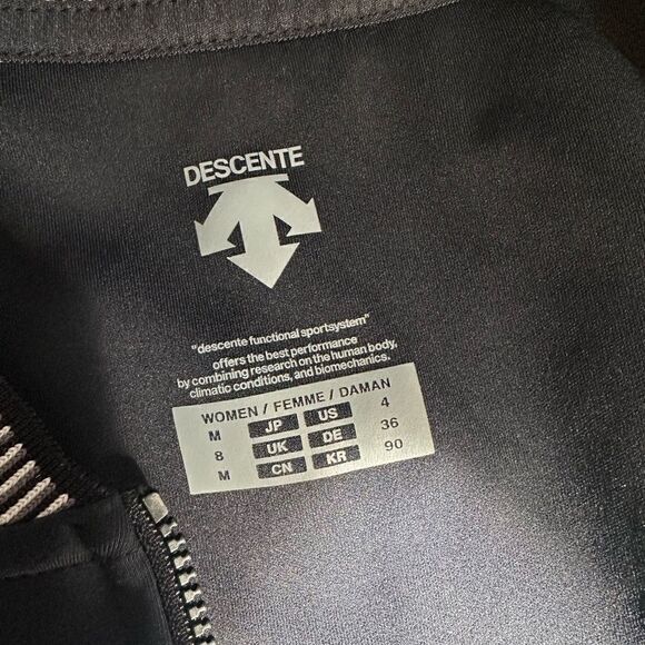 Descente black full zip gorpcore outdoor cycling jacket - Picture 11 of 12